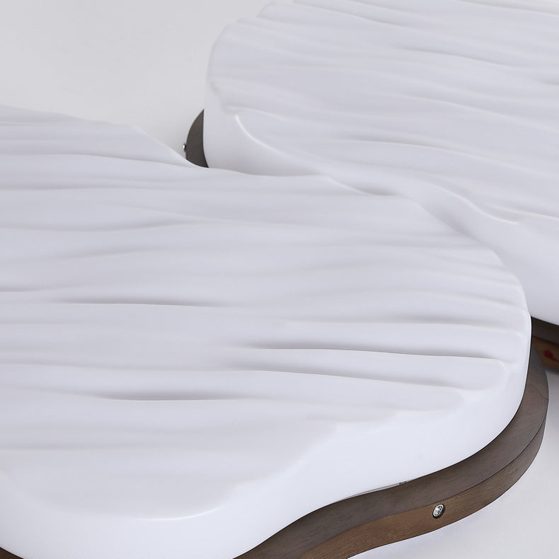 Traditionelle Chinesische Gummibaum Acryl Wolkenwelle LED Deckenleuchte für Wohnzimmer &amp; Schlafzimmer 
