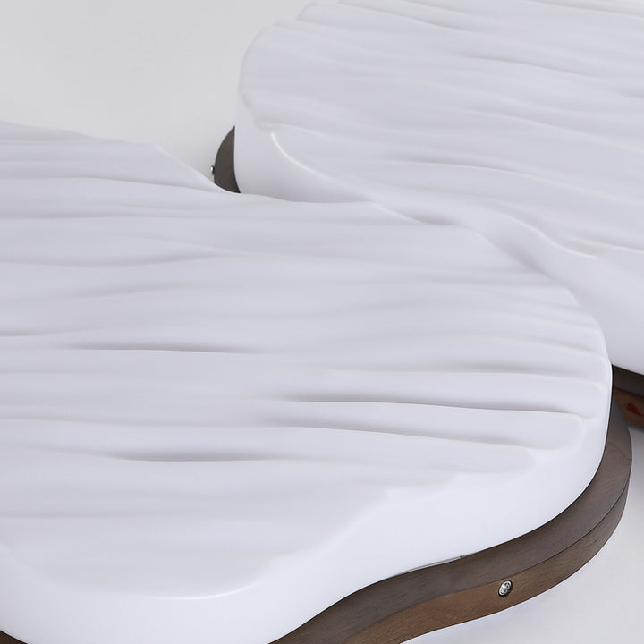Traditionelle Chinesische Gummibaum Acryl Wolkenwelle LED Deckenleuchte für Wohnzimmer &amp; Schlafzimmer 