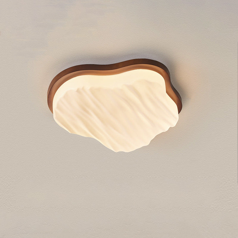 Traditionelle Chinesische Gummibaum Acryl Wolkenwelle LED Deckenleuchte für Wohnzimmer &amp; Schlafzimmer 