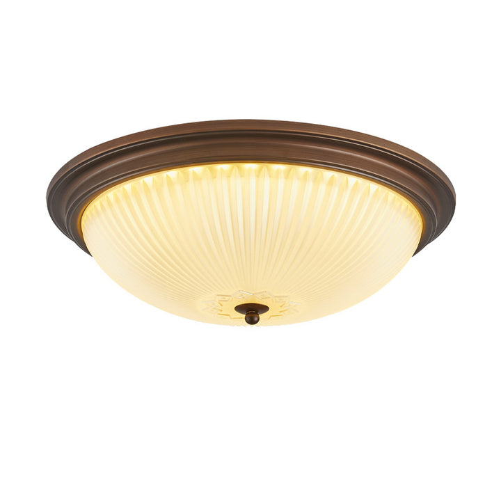 Plafonnier traditionnel vintage en verre avec motif en fer, 2/3/4 lumières pour chambre à coucher 