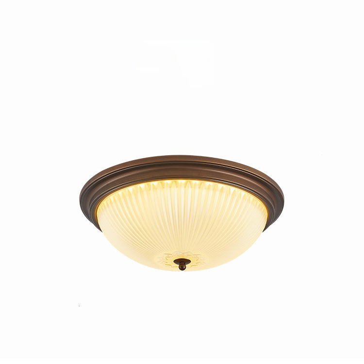 Plafonnier traditionnel vintage en verre avec motif en fer, 2/3/4 lumières pour chambre à coucher 