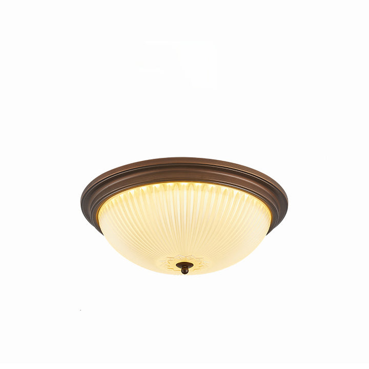 Plafonnier traditionnel vintage en verre avec motif en fer, 2/3/4 lumières pour chambre à coucher 