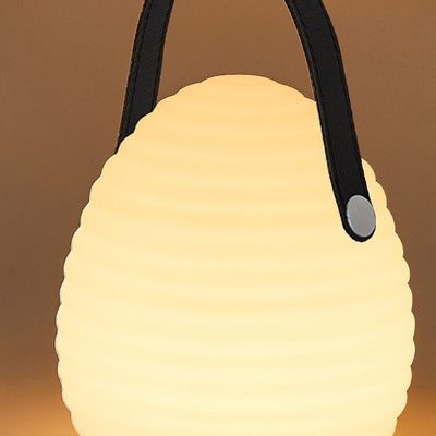 Lumière extérieure LED ronde portable en ABS PE créative contemporaine avec poignée pour patio extérieur 