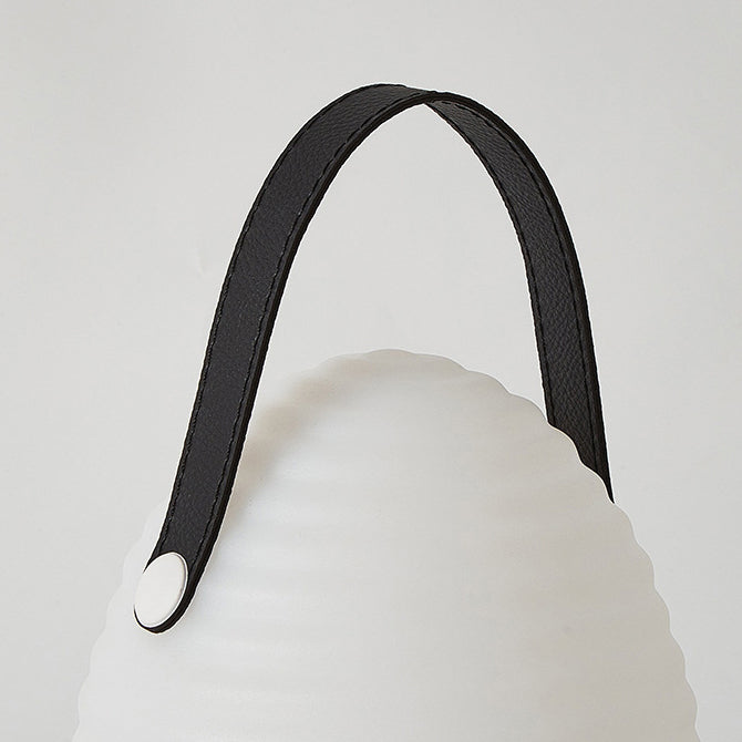 Lumière extérieure LED ronde portable en ABS PE créative contemporaine avec poignée pour patio extérieur 