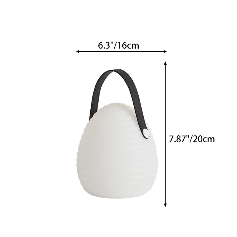 Lumière extérieure LED ronde portable en ABS PE créative contemporaine avec poignée pour patio extérieur 