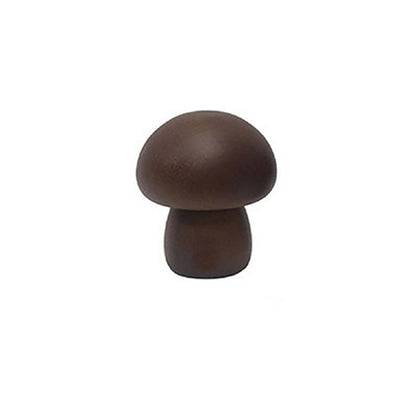 Contemporary Creative Wood Mushroom Round LED Table Lamp For Bedroom
