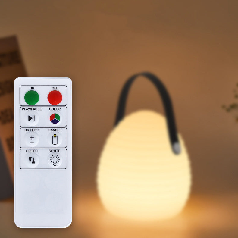 Lumière extérieure LED ronde portable en ABS PE créative contemporaine avec poignée pour patio extérieur 