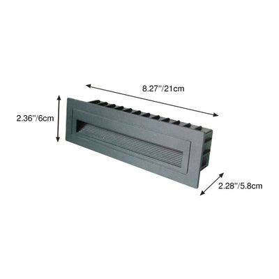 Modern Minimalist Aluminum Square Rectangle LED Step Foot Light Outdoor Light For Outdoor