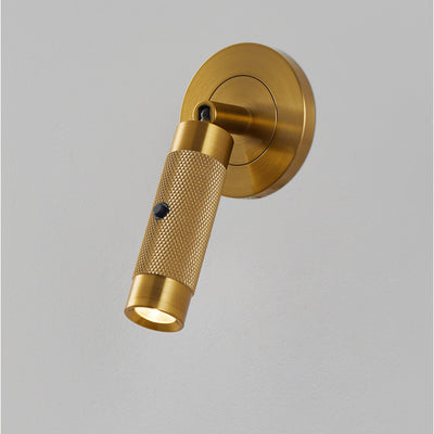 Contemporary Scandinavian Aluminum Cylinder Round LED Wall Sconce Lamp For Living Room