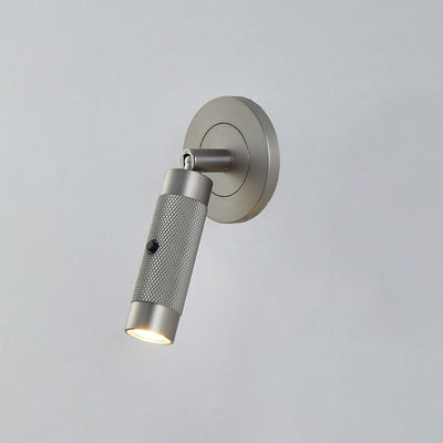 Contemporary Scandinavian Aluminum Cylinder Round LED Wall Sconce Lamp For Living Room