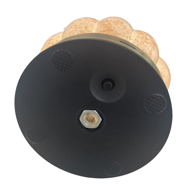 Contemporary Creative USB Glass Metal Pumpkin Shape Round LED Table Lamp For Bedroom