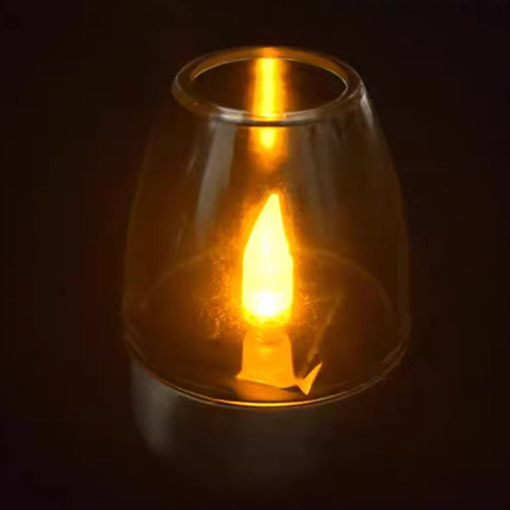 Contemporary Creative Stainless Steel Plastic Candle-Shaped LED Outdoor Light For Patio &amp; Garden