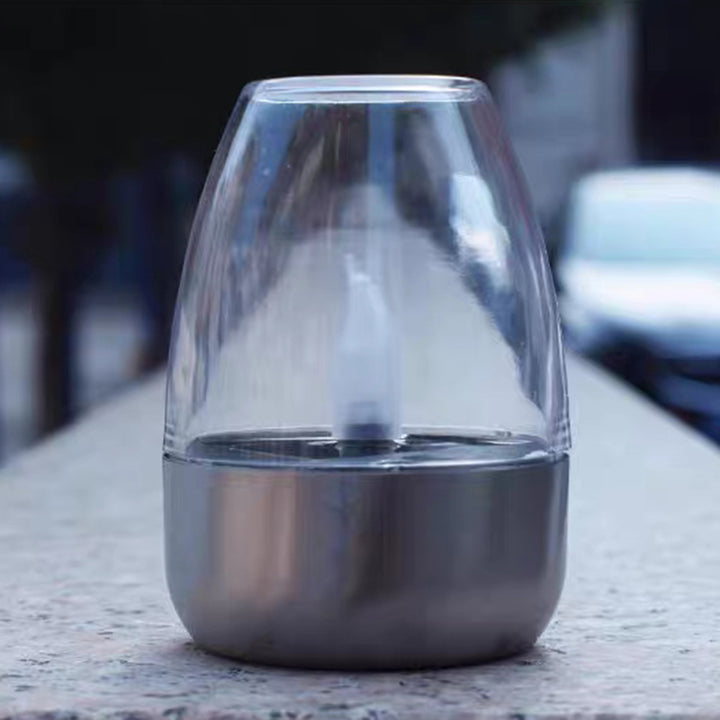 Contemporary Creative Stainless Steel Plastic Candle-Shaped LED Outdoor Light For Patio &amp; Garden