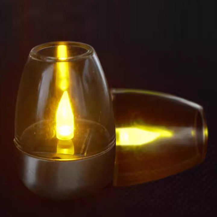Contemporary Creative Stainless Steel Plastic Candle-Shaped LED Outdoor Light For Patio &amp; Garden
