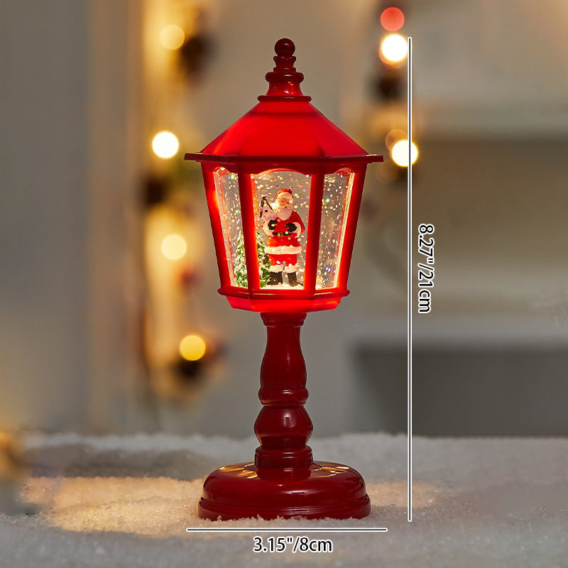 Moderne Art Deco PVC Hausförmige Weihnachts-LED-Tischlampe für Wohnzimmer 