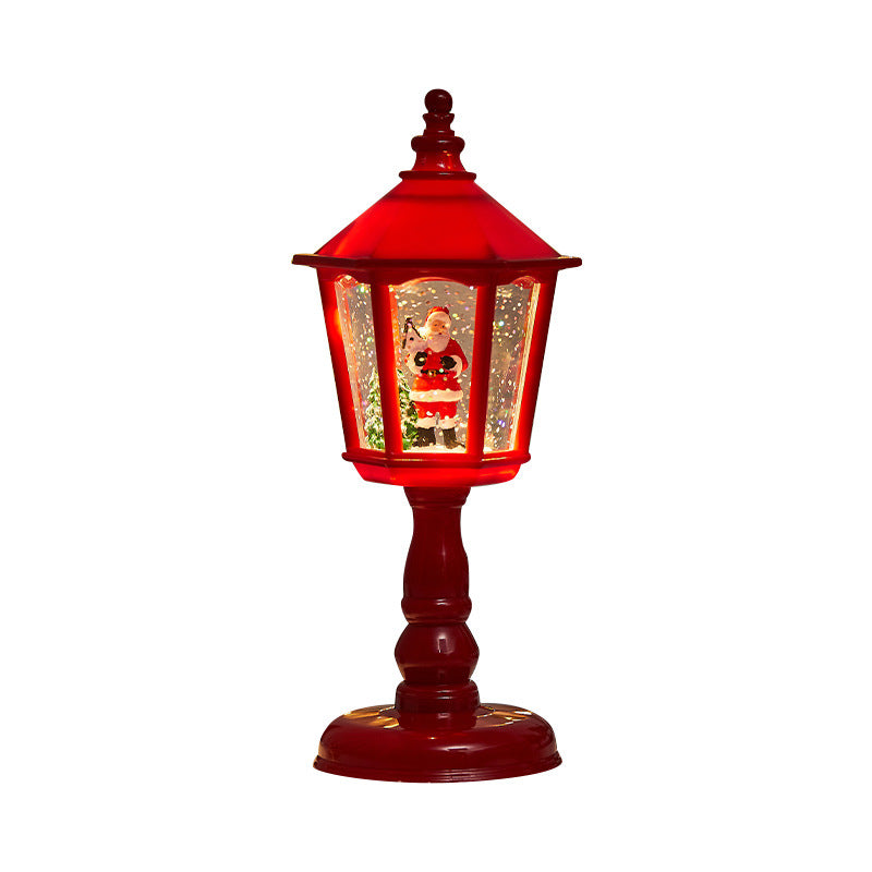 Moderne Art Deco PVC Hausförmige Weihnachts-LED-Tischlampe für Wohnzimmer 