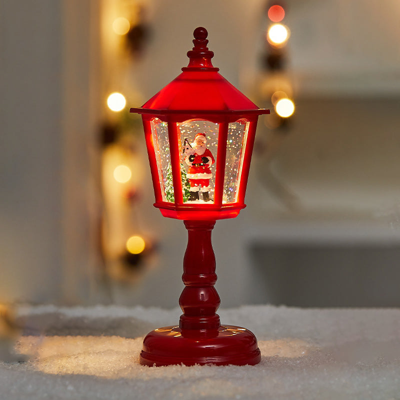 Moderne Art Deco PVC Hausförmige Weihnachts-LED-Tischlampe für Wohnzimmer 