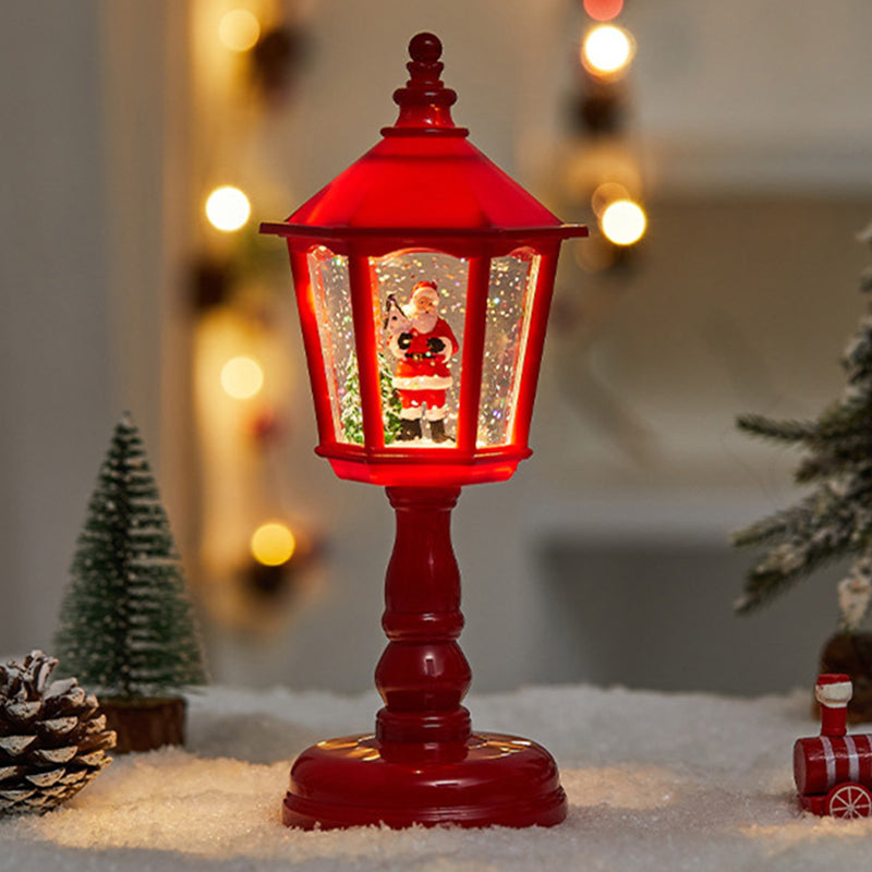 Moderne Art Deco PVC Hausförmige Weihnachts-LED-Tischlampe für Wohnzimmer 