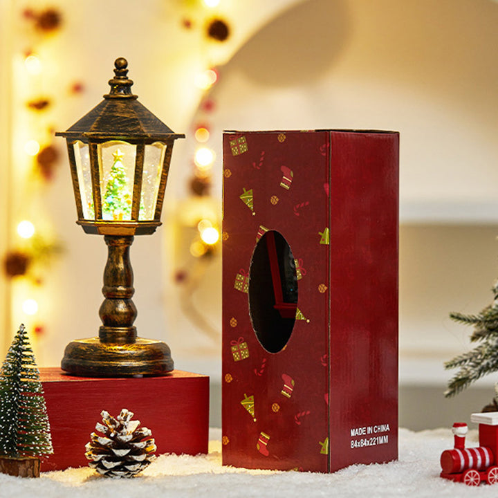 Moderne Art Deco PVC Hausförmige Weihnachts-LED-Tischlampe für Wohnzimmer 