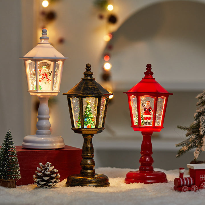 Moderne Art Deco PVC Hausförmige Weihnachts-LED-Tischlampe für Wohnzimmer 