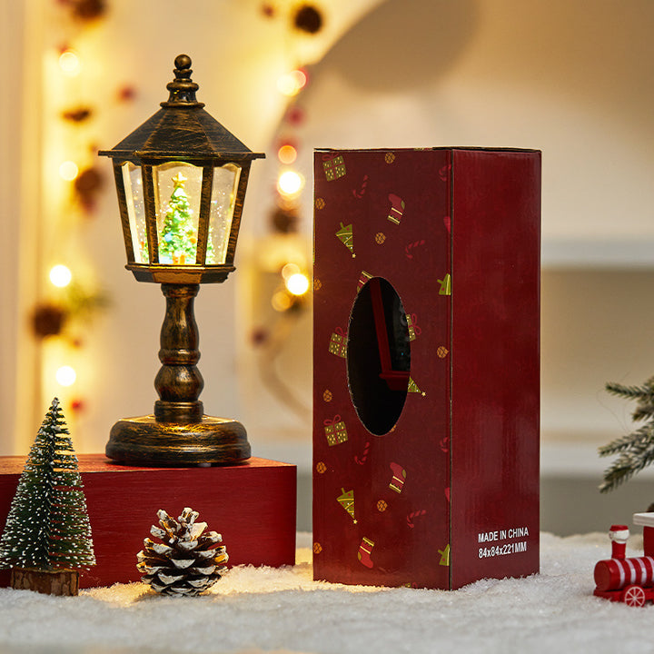 Moderne Art Deco PVC Hausförmige Weihnachts-LED-Tischlampe für Wohnzimmer 
