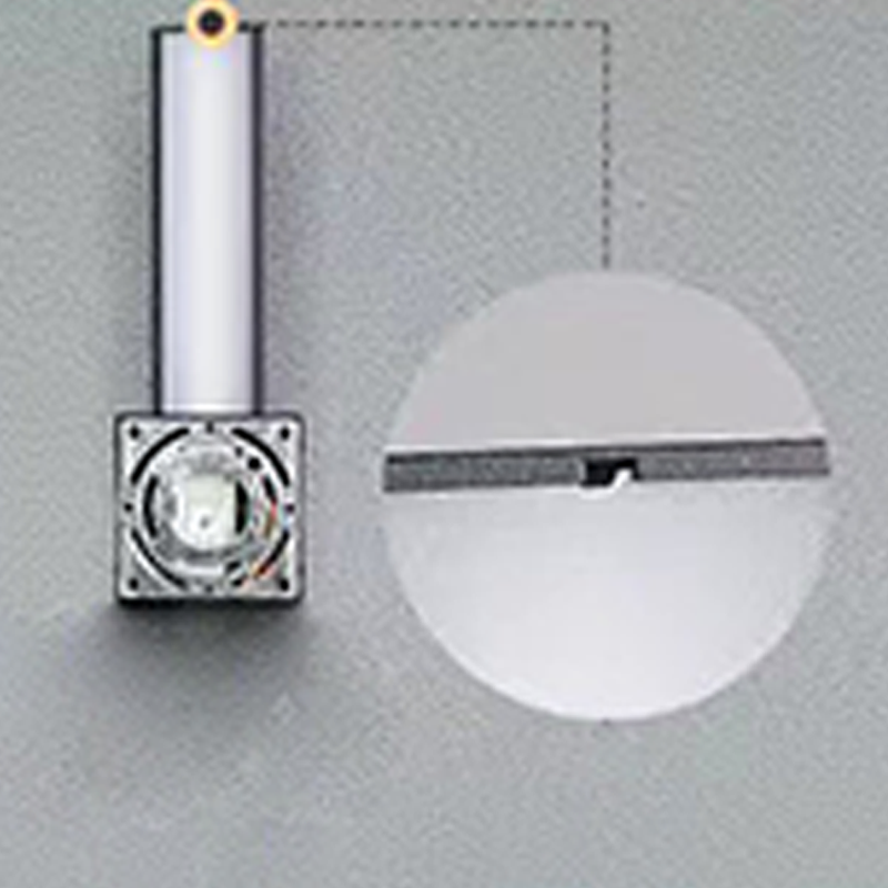 Moderne minimalistische rechteckige wasserdichte LED-Wandleuchte aus Aluminium, Eisen und PVC für den Außenbereich 