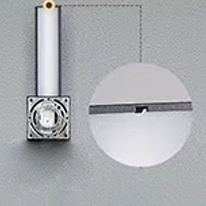 Moderne minimalistische rechteckige wasserdichte LED-Wandleuchte aus Aluminium, Eisen und PVC für den Außenbereich 