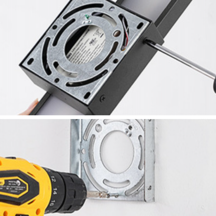 Moderne minimalistische rechteckige wasserdichte LED-Wandleuchte aus Aluminium, Eisen und PVC für den Außenbereich 