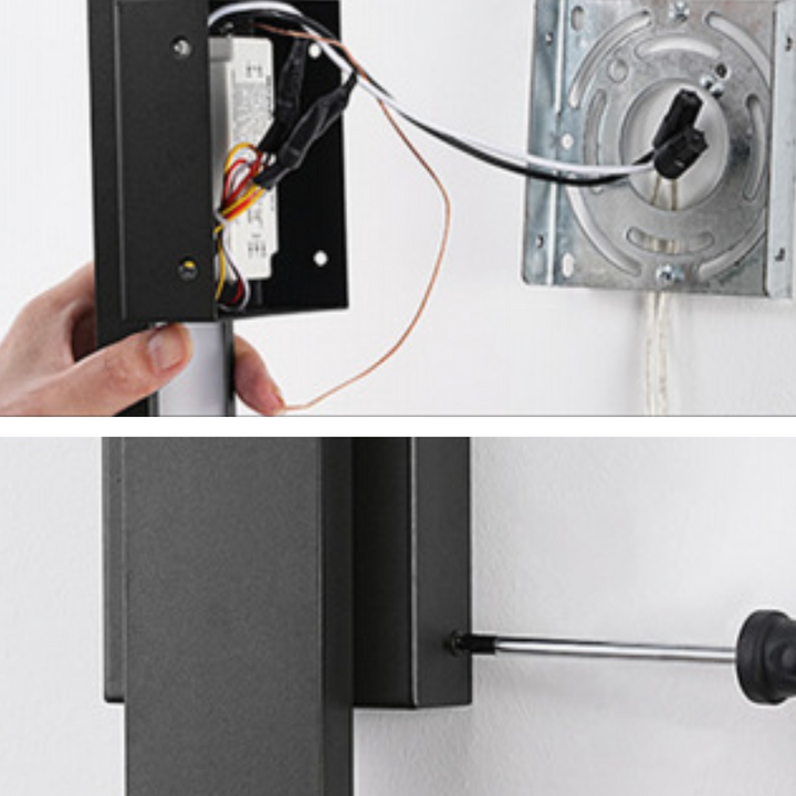Moderne minimalistische rechteckige wasserdichte LED-Wandleuchte aus Aluminium, Eisen und PVC für den Außenbereich 