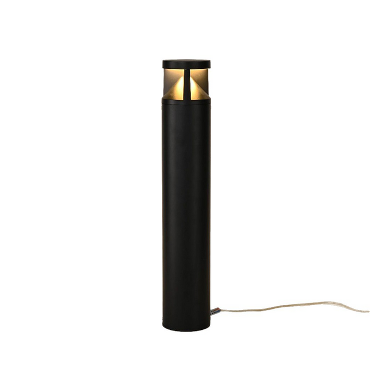 Modern Minimalist Aluminum Round Cylinder Waterproof LED Floor Lamp For Outdoor Patio