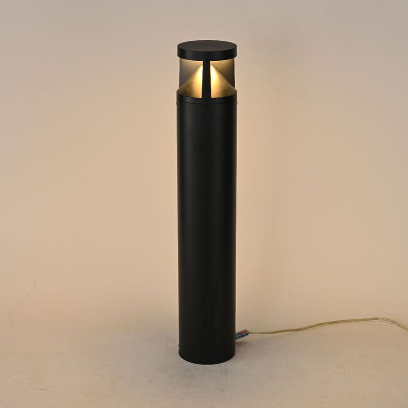 Modern Minimalist Aluminum Round Cylinder Waterproof LED Floor Lamp For Outdoor Patio
