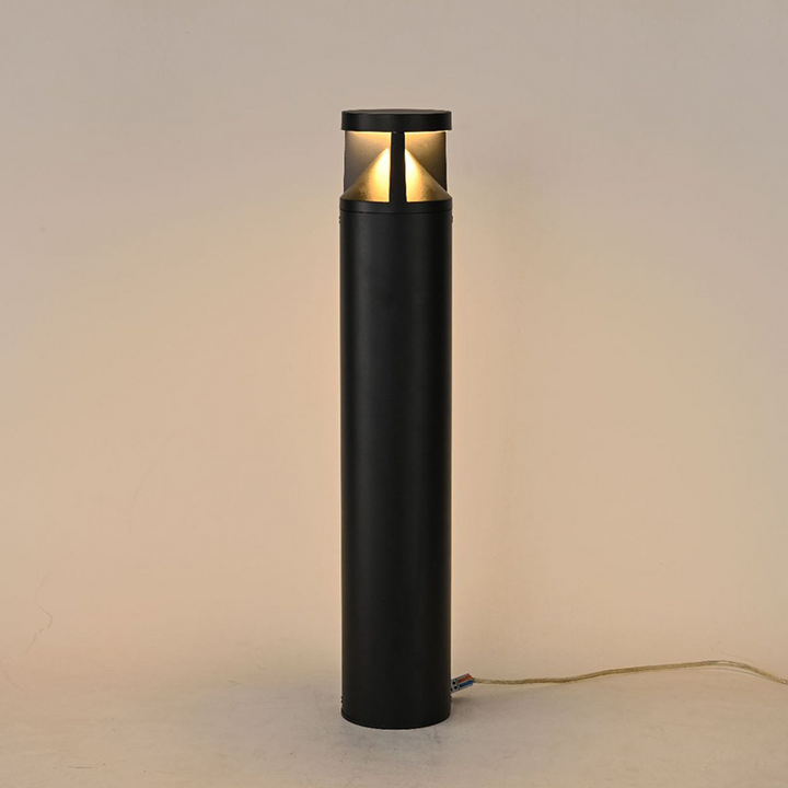Modern Minimalist Aluminum Round Cylinder Waterproof LED Floor Lamp For Outdoor Patio