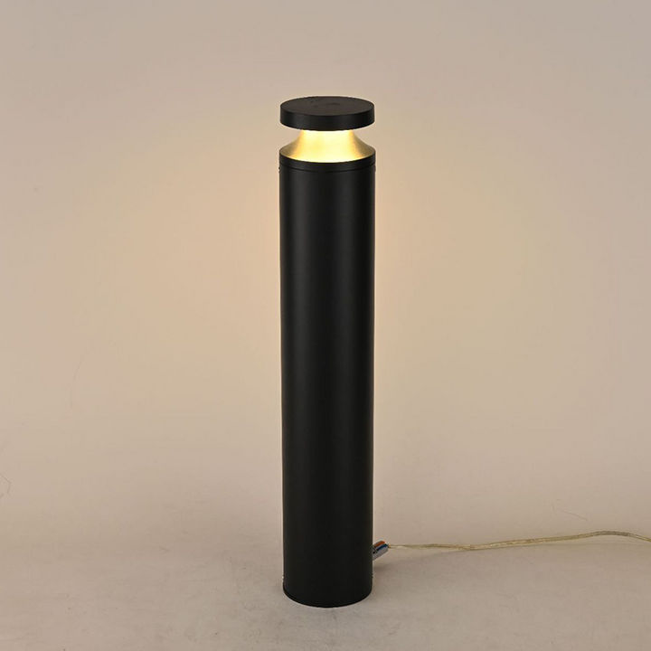 Modern Minimalist Aluminum Round Cylinder Waterproof LED Floor Lamp For Outdoor Patio