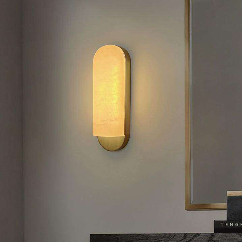 Contemporary Scandinavian Iron Curved Half Round Square LED Wall Sconce Lamp For Living Room