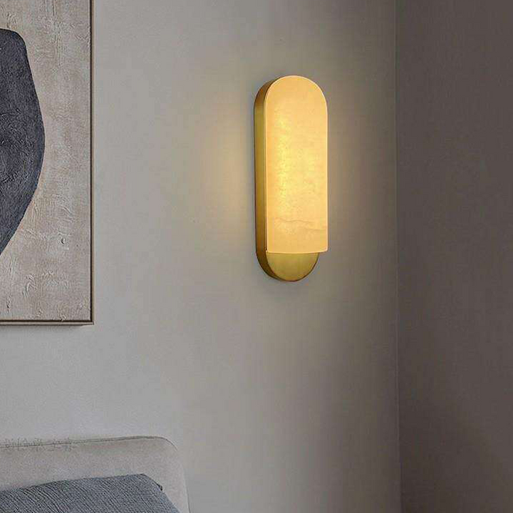 Contemporary Scandinavian Iron Curved Half Round Square LED Wall Sconce Lamp For Living Room