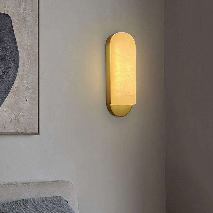 Contemporary Scandinavian Iron Curved Half Round Square LED Wall Sconce Lamp For Living Room