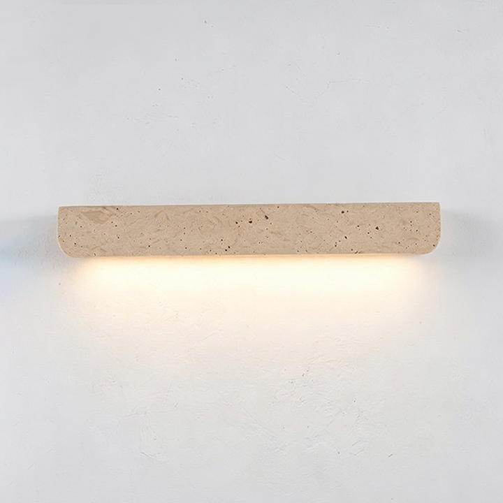 Rechteckige LED-Wandleuchte aus chinesischem Travertin im traditionellen Stil für das Wohnzimmer 