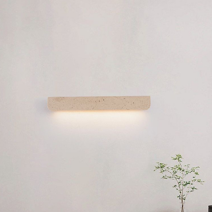 Rechteckige LED-Wandleuchte aus chinesischem Travertin im traditionellen Stil für das Wohnzimmer 