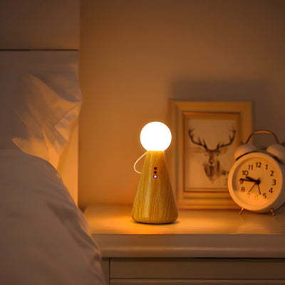 Lampe de table LED en forme de figurine en silicone plastique rechargeable créative contemporaine pour veilleuse de chevet 