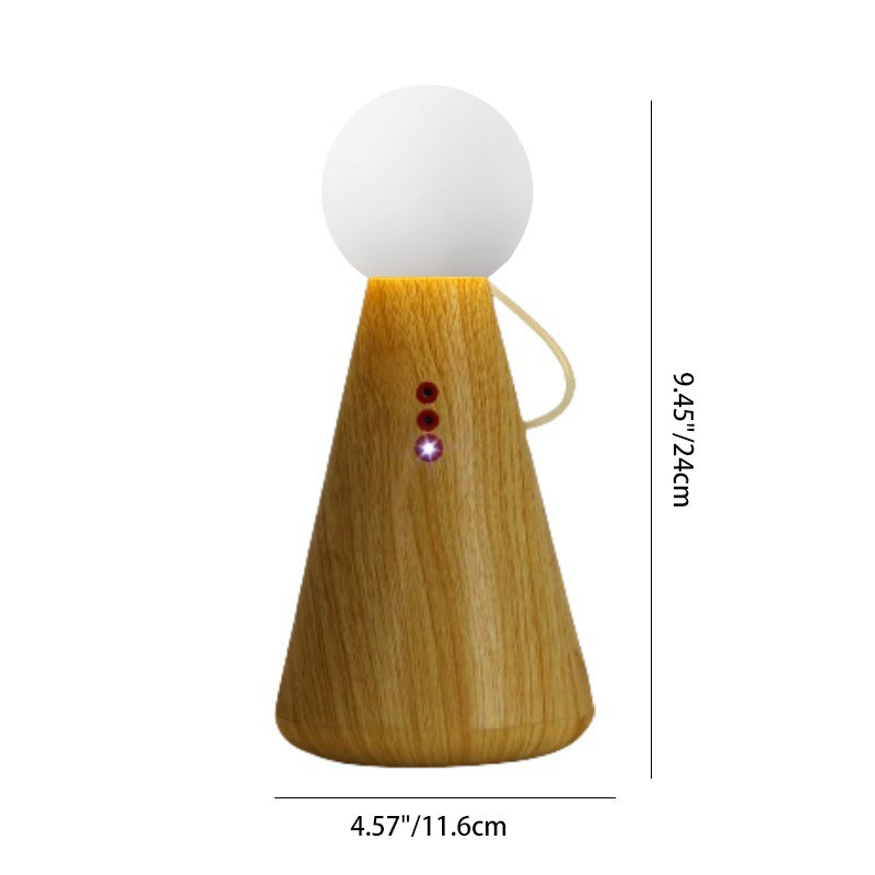 Lampe de table LED en forme de figurine en silicone plastique rechargeable créative contemporaine pour veilleuse de chevet 