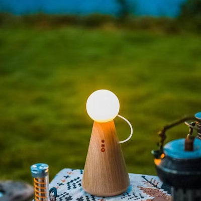 Lampe de table LED en forme de figurine en silicone plastique rechargeable créative contemporaine pour veilleuse de chevet 