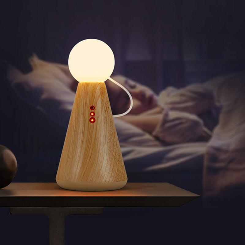 Lampe de table LED en forme de figurine en silicone plastique rechargeable créative contemporaine pour veilleuse de chevet 