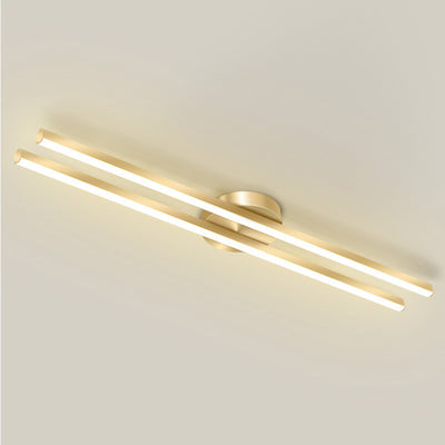 Moderne minimalistische Deckenleuchte aus Eisen, Aluminium und Acryl mit geometrischen Linien und LED für den Flur 