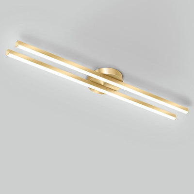 Moderne minimalistische Deckenleuchte aus Eisen, Aluminium und Acryl mit geometrischen Linien und LED für den Flur 