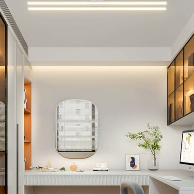 Moderne minimalistische Deckenleuchte aus Eisen, Aluminium und Acryl mit geometrischen Linien und LED für den Flur 