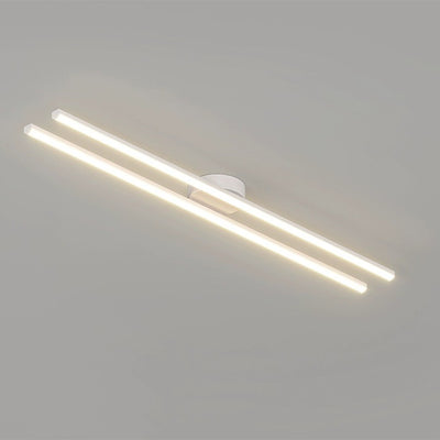 Moderne minimalistische Deckenleuchte aus Eisen, Aluminium und Acryl mit geometrischen Linien und LED für den Flur 