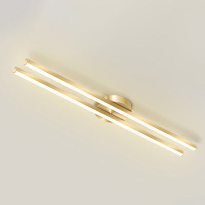Moderne minimalistische Deckenleuchte aus Eisen, Aluminium und Acryl mit geometrischen Linien und LED für den Flur 