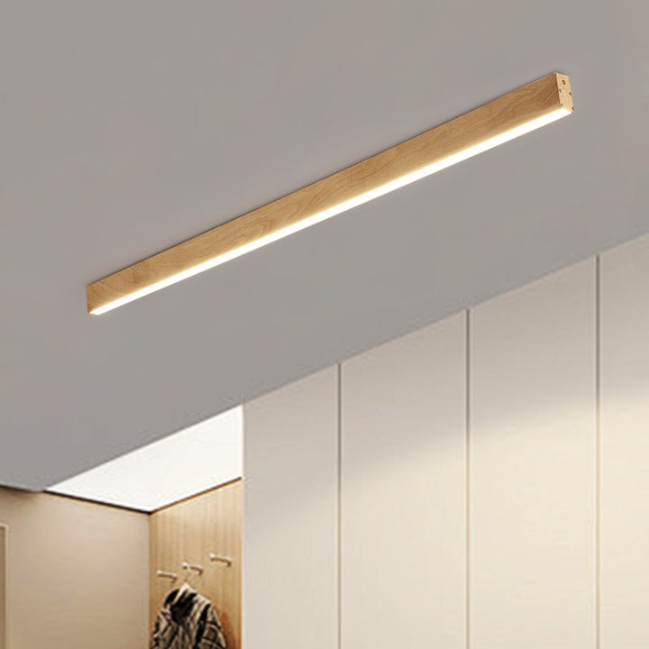 Moderne minimalistische Aluminium-Acryl-Langstreifen-LED-Deckenleuchte für den Flur 