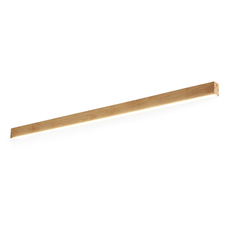 Modern Minimalist Aluminum Acrylic Long Strip LED Flush Mount Ceiling Light For Hallway