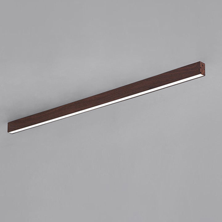 Modern Minimalist Aluminum Acrylic Long Strip LED Flush Mount Ceiling Light For Hallway